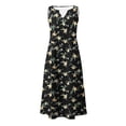 thumbnail image 4 of Ndbuld formal Dresses for Women Dresses for Women Womens Summer Fashion Casual Beach Printing Camis Sleeveless V-Neck Dress Multicolor XXXXXL, 4 of 5