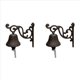 thumbnail image 1 of 2X Timbre Antiguo de Jardín Vintage, Timbre de Metal Montado en la Pared de Hierro Fundido Grande Vintage, Adecuado para Decoración de Granja,B, 1 of 3