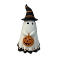 thumbnail image 4 of Figura de calabaza fantasma, escultura de Halloween, figura espeluznante de resina, adorno de utilería, decoración del hogar para estantería, alféizar Macarena Figuras de Halloween, 4 of 8