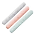 thumbnail image 2 of Miangastore 3pcs Portable Plastic Toothbrush Case Toothbrush Box Toothpaste Storage Holder Random Color, 2 of 8