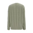 thumbnail image 5 of Nooxsoe Womens Knitting Cardigan Sweater Long Sleeve Fall Winter Clothing Cardigan Button Down Knitted Sweater Regular Cardigan Open Front Fall Cardigans for Women Green L, 5 of 5