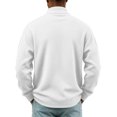 thumbnail image 4 of Men's Casual Corduroy Jacket Lightweight Zip Up Vintage Jacket Collared Bomber Jacket with Kangaroo Pockets, 4 of 6