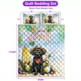 thumbnail image 5 of Labrador Retriever Hello Summer with Sunglasses and Surfboard Tropical Vibes Quilt Bedding Set Lab Dog Lover Gifts 1 Blanket Bed Cover 2 Pillowcases - 00007, 5 of 5