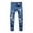 A-Blue, variant on Boys Size 6 Jeans Boy's Skinny Fit Comfy Jeans Ripped Destroyed Distressed Stylish Slim Washed Denim Jeans Pants(Blue,11-12 Years)