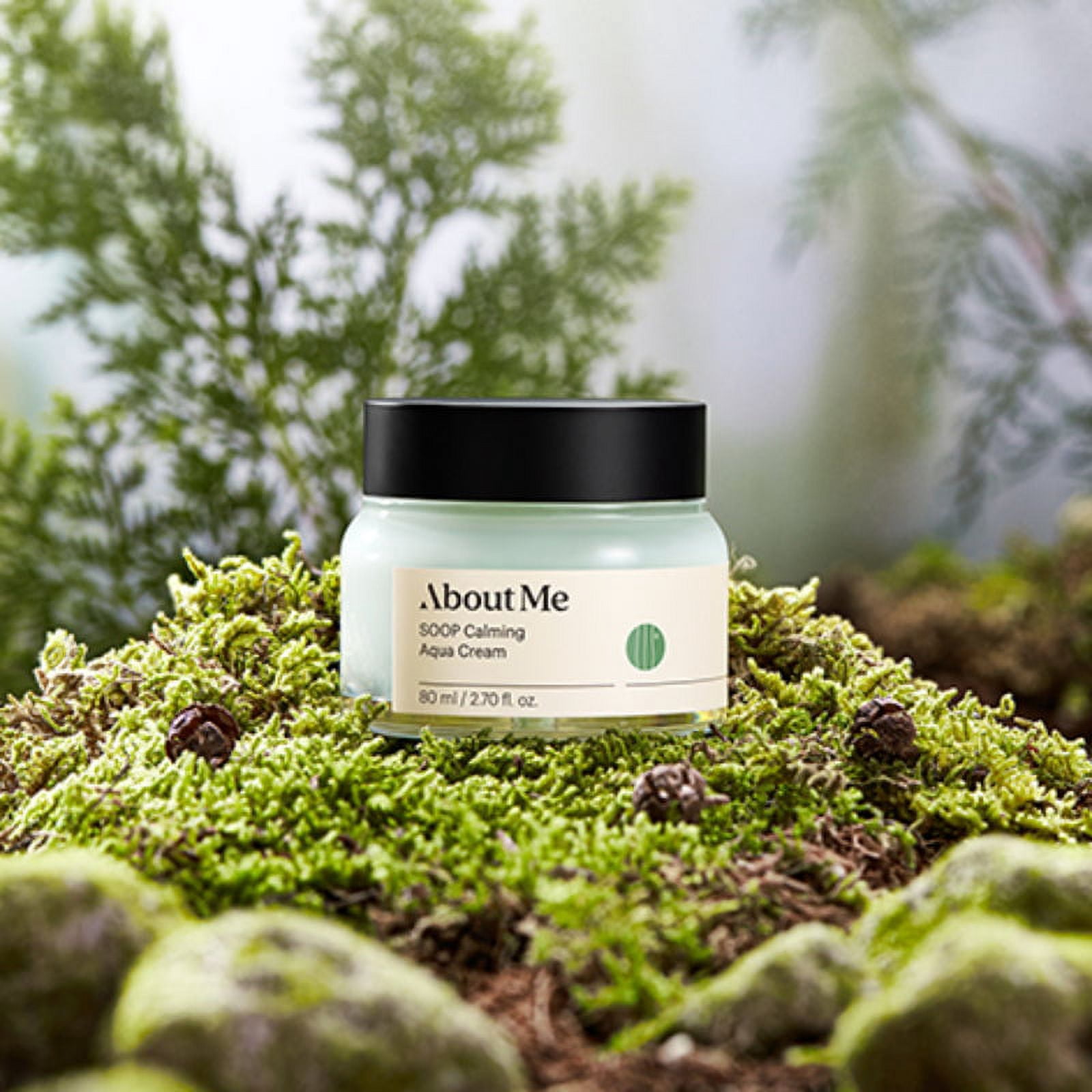 About Me Soop Calming Aqua Cream - Intense Moisturizing Face Cream for Dry and Sensitive Skin, 100 Hours Of Lasting Hydration (80ml/2.7oz)