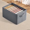 thumbnail image 4 of PONPRNGY 1Pc Wardrobe Clothes Organizer, Frame Drawer Organizer Clothes with Handles, Folable Clothes Storage Box for Jeans Sweater Blanket Toys, 4 of 6