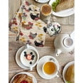 thumbnail image 4 of Farmhouse Rooster Kitchen Dish Towels for Drying Dishes Set of 2, Vintage Watercolor Flowers Wood Grain Waffle Weave Microfiber Hand Tea Bathroom Towels Quick Dry & Absorbent Towel 15.7x23.6, 4 of 7