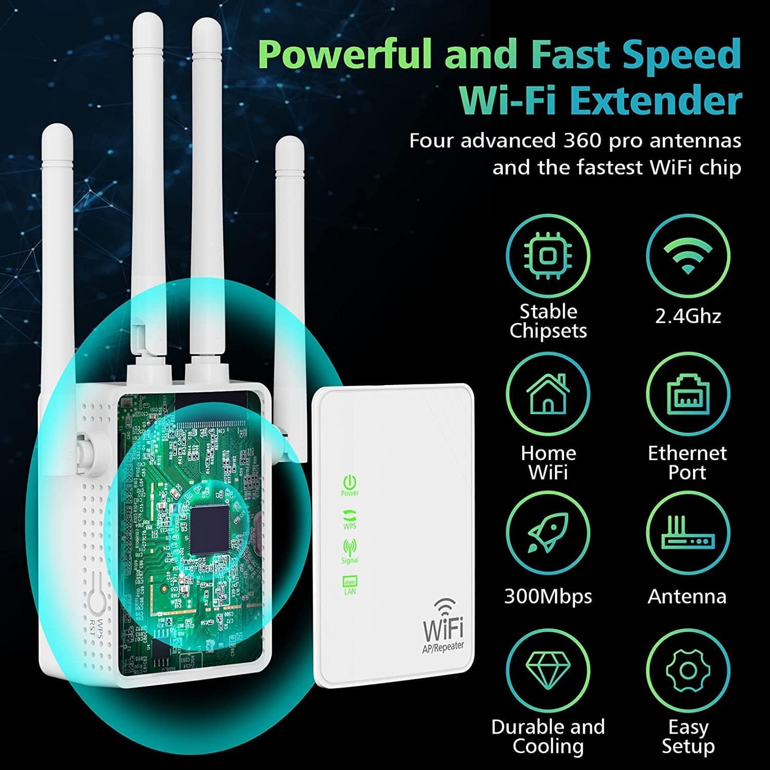 Internet Extender Wifi Booster 2025 WiFi Extender Signal Booster - Up ...