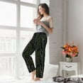 thumbnail image 5 of Salouo Lilies Flowers Print Women's Pajama Pants Casual Loose Sweatpants PJs Flowy Pants Drawstring Palazzo for Women Wide Leg Pants Lounge Pajama -Small, 5 of 8