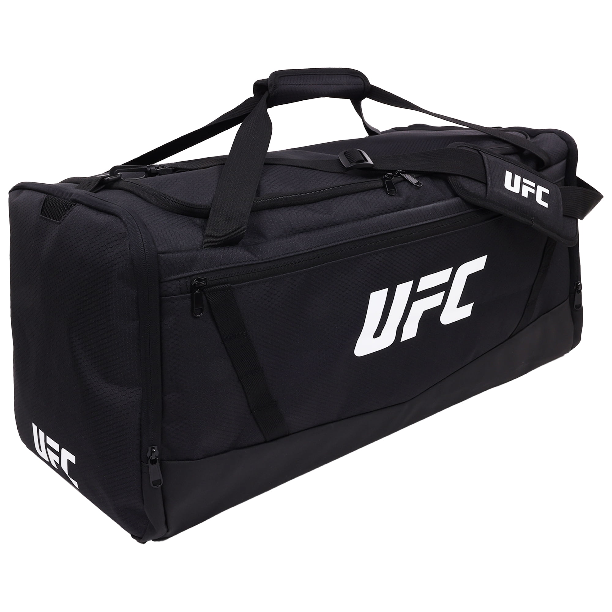 UFC Gym Bag, 25 Inch Extra Large Travel Duffel Bag for Men and Women, Shoe Compartment, MMA Workout Equipment and Sports Accessories, Black