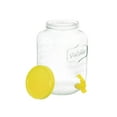 thumbnail image 4 of Gibson Home 13094802RR Chiara 2 GL - Glass Lid & Metal Base - Yellow - Mason Beverage Dispenser, 4 of 5
