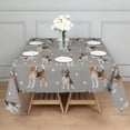thumbnail image 3 of Beagle and Dog Footprints Square Tablecloth,Waterproof Square Table Cover,Wipeable Spillproof Washable Table Cover for Home Kitchen Party Decor 42"X42"(107x107cm), 3 of 6