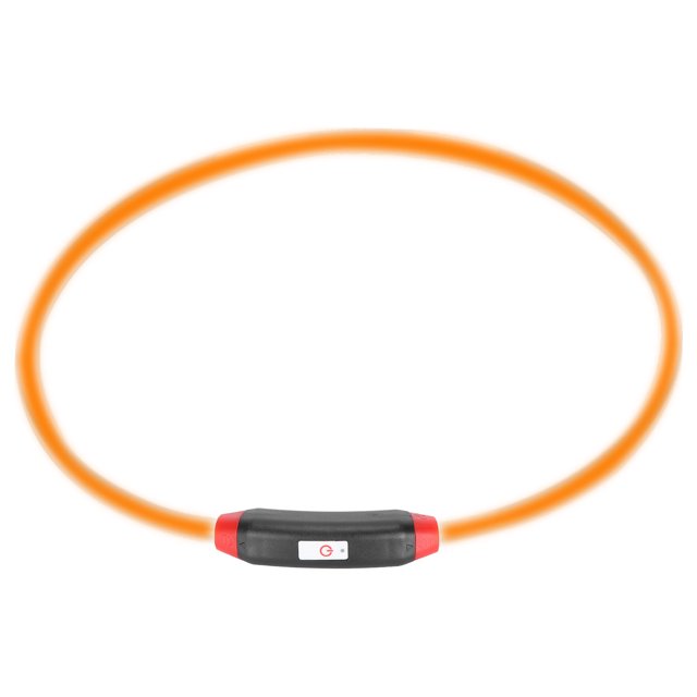 Collar LED Para Perros, Diseño De Candado Collar LED Resistente A Mordeduras Diseño De Plástico Blando Para Perros EOTVIA Luz amarilla
