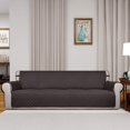 thumbnail image 2 of Housse de Sofa Matelassée Réversible 4 Places, Protège-Meubles Résistant à l'Eau, Housse de Canapé Lavable avec Mousse Antidérapante et Sangles Élastiques pour Enfants, Chiens, Animaux (XX Grand, Chocolat/chocolat), 2 of 7