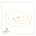 thumbnail image 5 of BEBERLINI Women Butterfly CZ Pendant Necklace Set 14K Gold Filled Cuban Chain Jewelry 18", 5 of 9