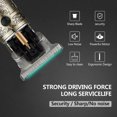 thumbnail image 4 of Bronze Retro Metal Electric Hair Clipper for Men - 10W USB Rechargeable, 2H Charge for 180 Min Use, LCD Power Display, IPX4 Waterproof, 3 Limit Combs, Precision Trimming & Carving, No Lubricant, 4 of 6