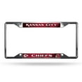 thumbnail image 1 of Kansas City Chiefs License Plate Frame Chrome EZ View, 1 of 1