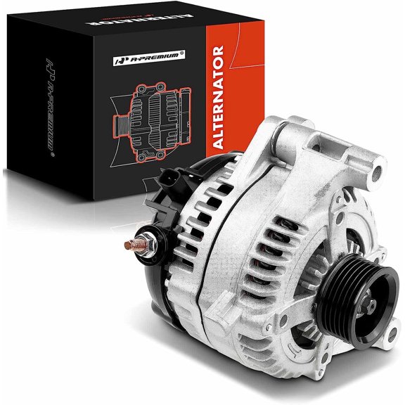 A-Premium Alternator Compatible with Jeep Wrangler 2012 2013 2014 2015 2016 2017 2018 V6 3.6L, Wrangler JK 2018 V6 3.6L, 12V 160A CCW 6-Groove Pulley, Replace# 421000-0810, 68078950AA