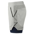 thumbnail image 4 of Men 2 in 1 Running Shorts Quick Drying Breathable Active Training Exercise Jogging Marathon Cycling Shorts, 4 of 7