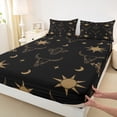 thumbnail image 3 of Manfei Retro Bull Skull Full Size Sheets,Bohemian Tribal Exotic Bed Sheets,Rustic Farmhouse Cabin Sheet Sets For Boys Kids,Breathable Home Decor,4-Piece, 3 of 7