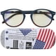 thumbnail image 2 of Fashionable Blue Light Blocking Reading Glasses Unisex Men Women Elderly Glasses(+400 ), 2 of 4