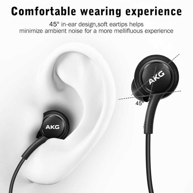 OEM UrbanX 2021 Type C Stereo Headphones for Realme Pad X Braided Cable with Microphone Black USB C Connector US Version