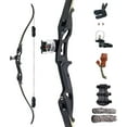 thumbnail image 1 of 56" Recurve Bow Metal Riser Takedown Archery Bow for Hunting 3D Target 30 35 40 45 50 lbs Come with Stinger Tool RIGHT Handed, 1 of 7