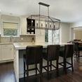 thumbnail image 3 of Vanity Art 6 Lights 14.96" Kitchen Living Room Island Linear Pendant Chandelier Modern Hanging Light, 3 of 9