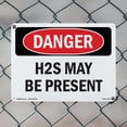thumbnail image 4 of H2S May Be Present OSHA Danger Aluminum Sign 24 Inch x 18 Inch - 5 Pack, 4 of 8