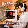thumbnail image 3 of HyperX Cloud III – Wired Gaming Headset, PC, PS5, Xbox Series X|S, Angled 53mm Drivers, DTS Spatial Audio, Memory Foam, Durable Frame, Ultra-Clear 10mm Mic, USB-C, USB-A, 3.5mm – Gray/Red, 3 of 14