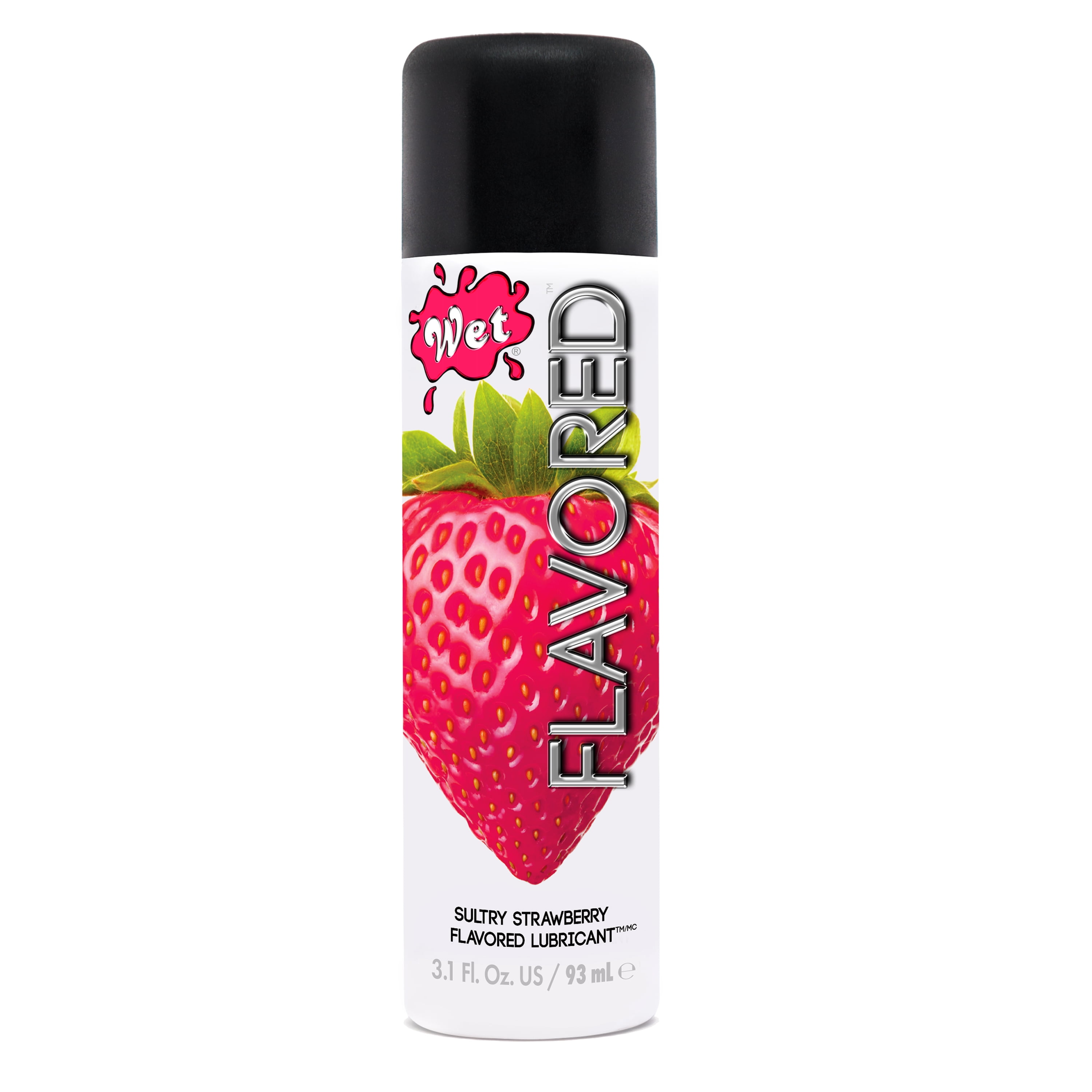 Wet Flavored Strawberry Flavored Lubricant 3.1 fl oz