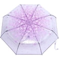 thumbnail image 4 of LIBACUKN Clear Cherry Blossoms Umbrella, Transparent Rain Umbrellas Manual Open Type Umbrella with Strong Alloy Handle for Men and Women of All Ages (), 4 of 4
