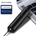 thumbnail image 4 of stanreset Rasoir Mini pour Homme Portable Alimenté par Pile Rechargeable Interface USB à Main Rotatif Maison Affaires Voyage Tondeuse Tondeuses Noir, 4 of 8