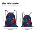 thumbnail image 2 of Daiia Red White Blue Fireworks Pattern Drawstring Backpack, Gym Bag, Lightweight Backpack, Water-Resistant Bag Travel Sports Backpack, Fitness Bag, Yoga Bag-Small, 2 of 6
