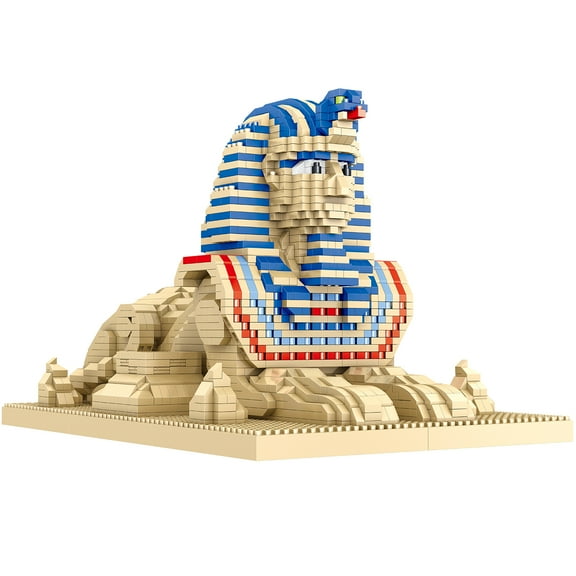 TzFioy Great Sphinx Egypt Micro Brick Building Set (2732 Pieces) – Landmark Model Educational Toy Gift for Kids and Adults