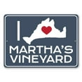 thumbnail image 2 of I Love Marthas Vineyard Novelty Decor, Metal Wall Sign - 10x14 Inches, 2 of 4