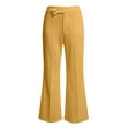 thumbnail image 4 of Women's Straight Leg Dress Pants, Stretchy High Waisted Basic Solid Business Casual Trousers with Pockets, 4 of 6
