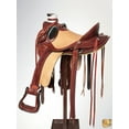 thumbnail image 5 of 16 In Western Horse Wade Saddle American Leather Ranch Roping Mahogany Hilason, 5 of 8