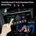 thumbnail image 4 of Double Din Car Stereo Radio Compatible with Apple Carplay and Android Auto, 7-Inch HD Touchscreen with Voice Control, Mirror Link, Backup Camera, Steering, 4 of 7