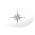 thumbnail image 1 of CafePress - North Arrow Oval Sticker - Sticker (Oval), 1 of 1