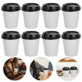 thumbnail image 4 of WORGEOUS 50 tazas de café desechables de aislamiento para llevar taza de papel de doble capa con tapa (12 oz, 350 ml), 4 of 7