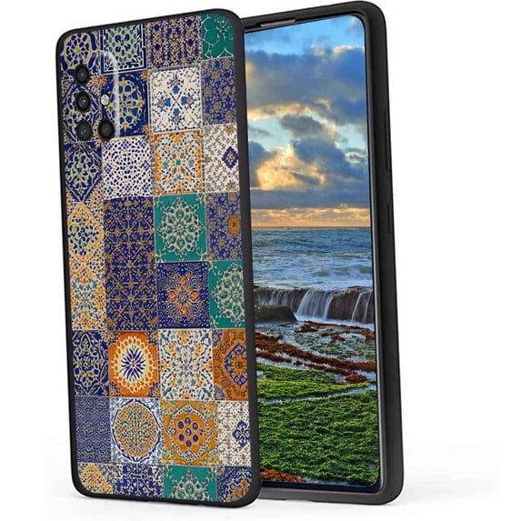tile-aesthetic Phone Case, Degined for Samsung Galaxy A71 4G Case Men Women, Flexible Silicone Shockproof Case for Samsung Galaxy A71 4G