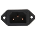 thumbnail image 1 of IEC Power Socket, Wear Resistant AC Power Socket Pure Copper IEC Power Inlet Power  for Professional Audio Visual Appliances, 1 of 7