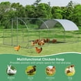 thumbnail image 5 of Topcobe 19 Feet Large Metal Chicken Coop Outdoor Galvanized Dome Cage with Cover-L, Chicken House, Outside Shelter for Animal, 5 of 10
