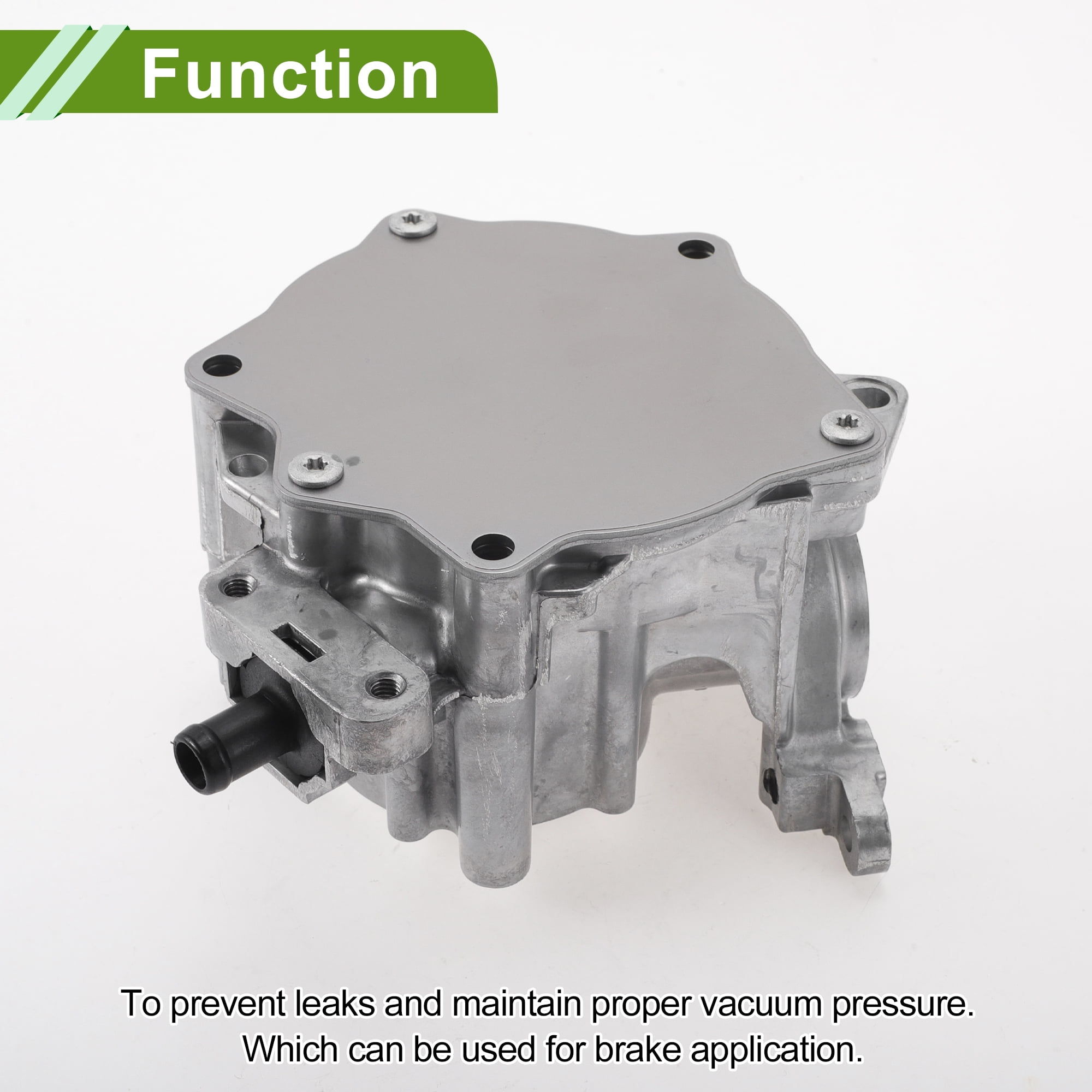 Unique Bargains Brake Vacuum Pump No.06J145100C Engine Vacuum Pump for Audi A4 2010-2016 Aluminum Alloy Silver Tone 1 Pc
