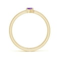 thumbnail image 2 of ANGARA Natural Tilted Marquise Amethyst Solitaire Split Shank Ring in 14K Yellow Gold for Women (Size-5x2.5mm) | February Birthstone, Anniversary, Jewelry Gift for Women | Natural Amethyst Ring, 2 of 10