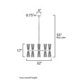 thumbnail image 2 of 24825SWBKNAB Maxim Lighting Krevat - 10 Light Chandelier-17 Inches Tall and 32 Inches Wide, 2 of 5