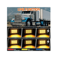 thumbnail image 5 of Plafon Rectangular 18 Led Arillo Gel Bisel Cromado 12-24v 2pz Malubero Anaranjado, 5 of 5