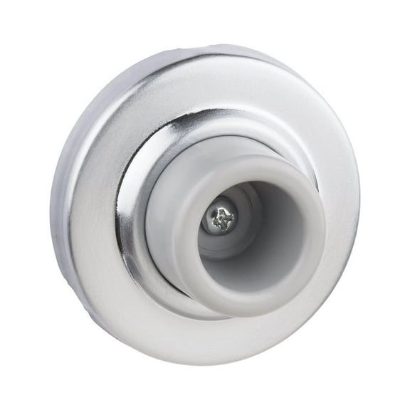 Sure-Loc Ds-W1 2-1/2" Wall Mounted Convex Bumper Door Stop - Chrome