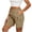 AA-01-Khaki, variant on QATAINLAV Women's Lightweight Golf Long Cargo Shorts Summer Outdoor Travel Hiking Shorts with Pockets Vacation Clothes Wine M
